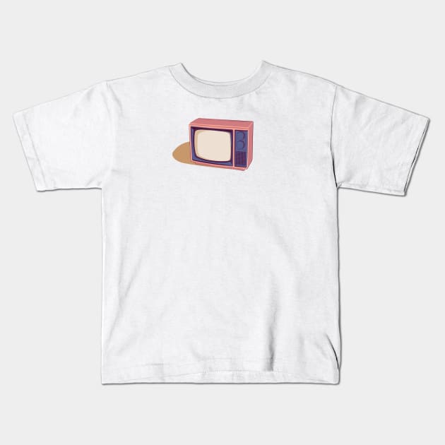 retro television Kids T-Shirt by enimu